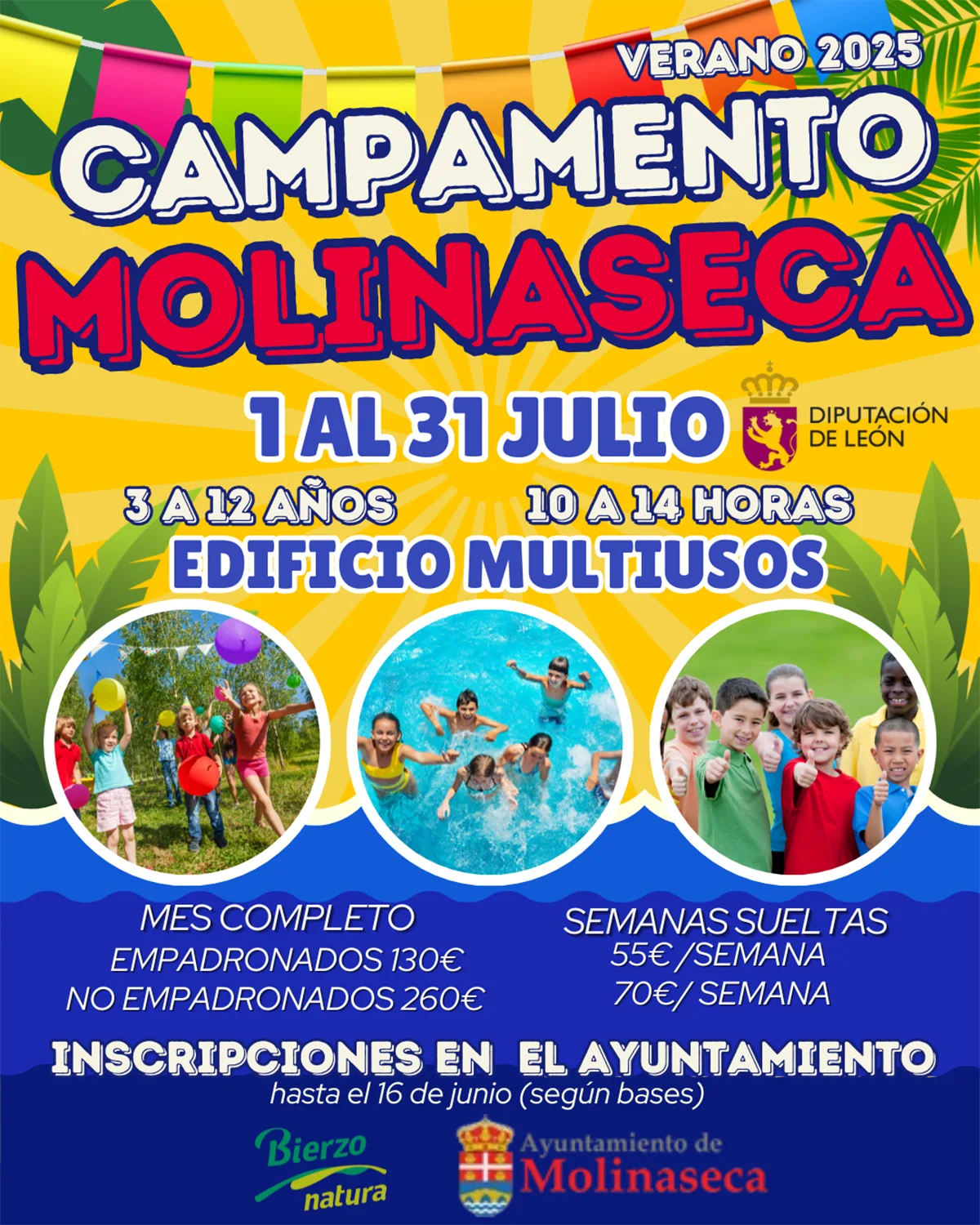 Abierto el plazo de inscripción para el Campamento de Verano 2025 en Molinaseca