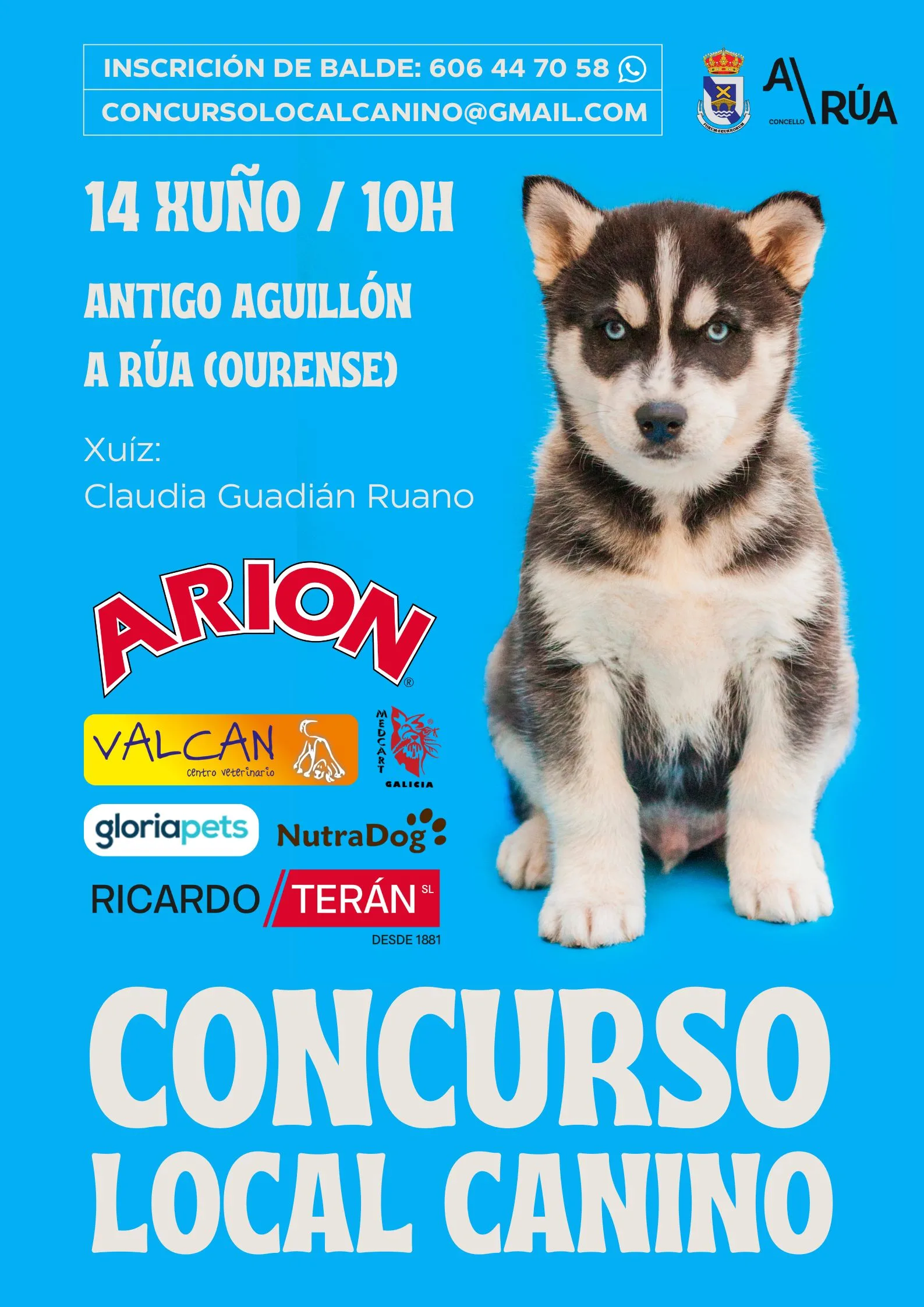 A Rúa se prepara para una jornada perruna única con su Concurso Local Canino