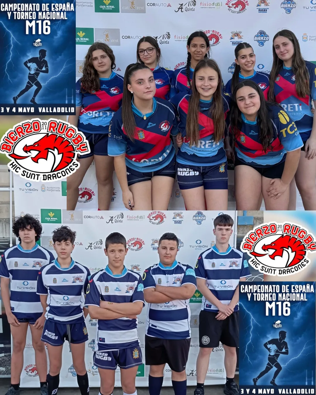 El Bierzo Rugby Club participa este fin de semana en el Campeonato de España y Torneo Nacional M16