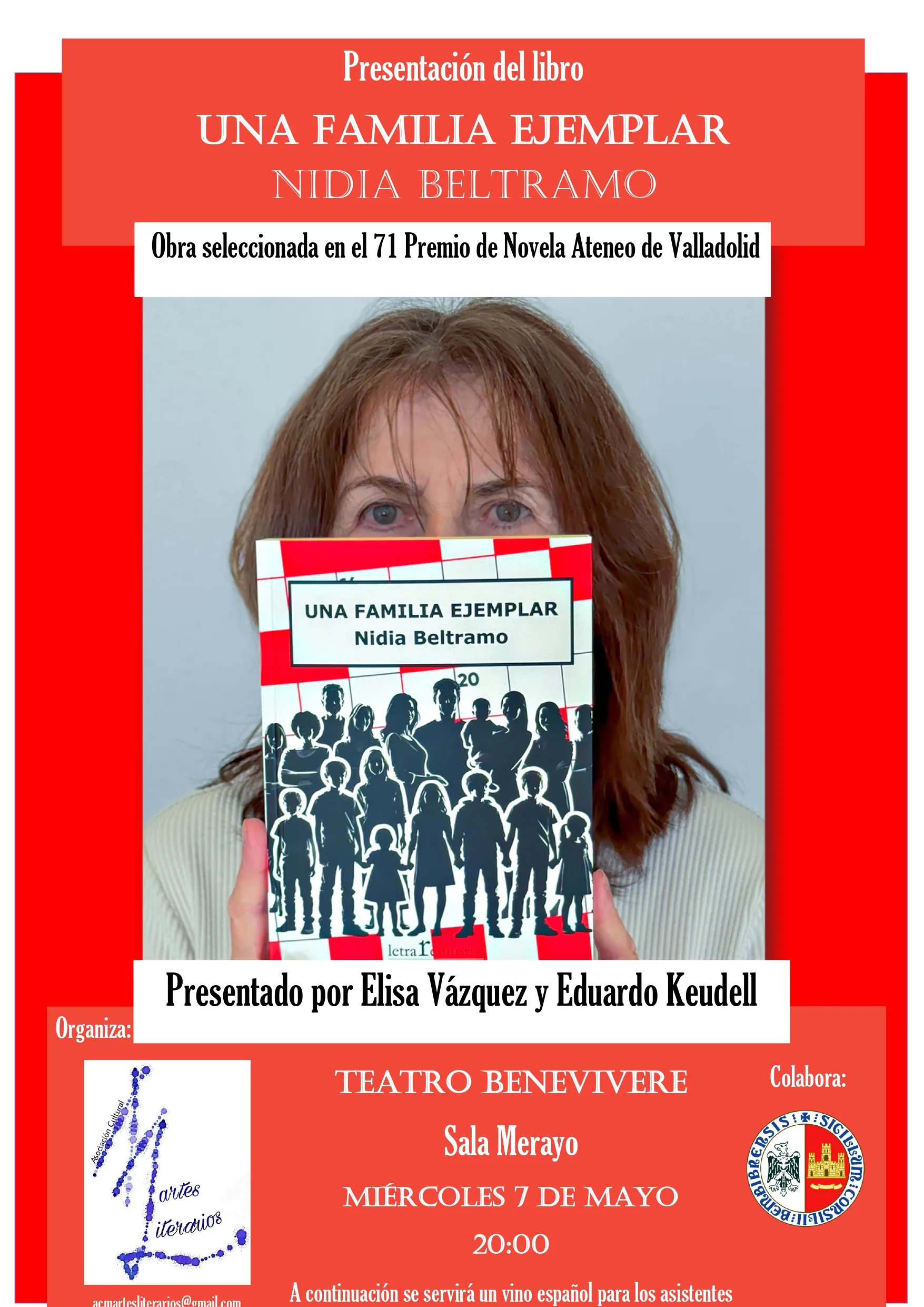 Martes Literarios presenta 'Una familia ejemplar' de Nidia Beltramo