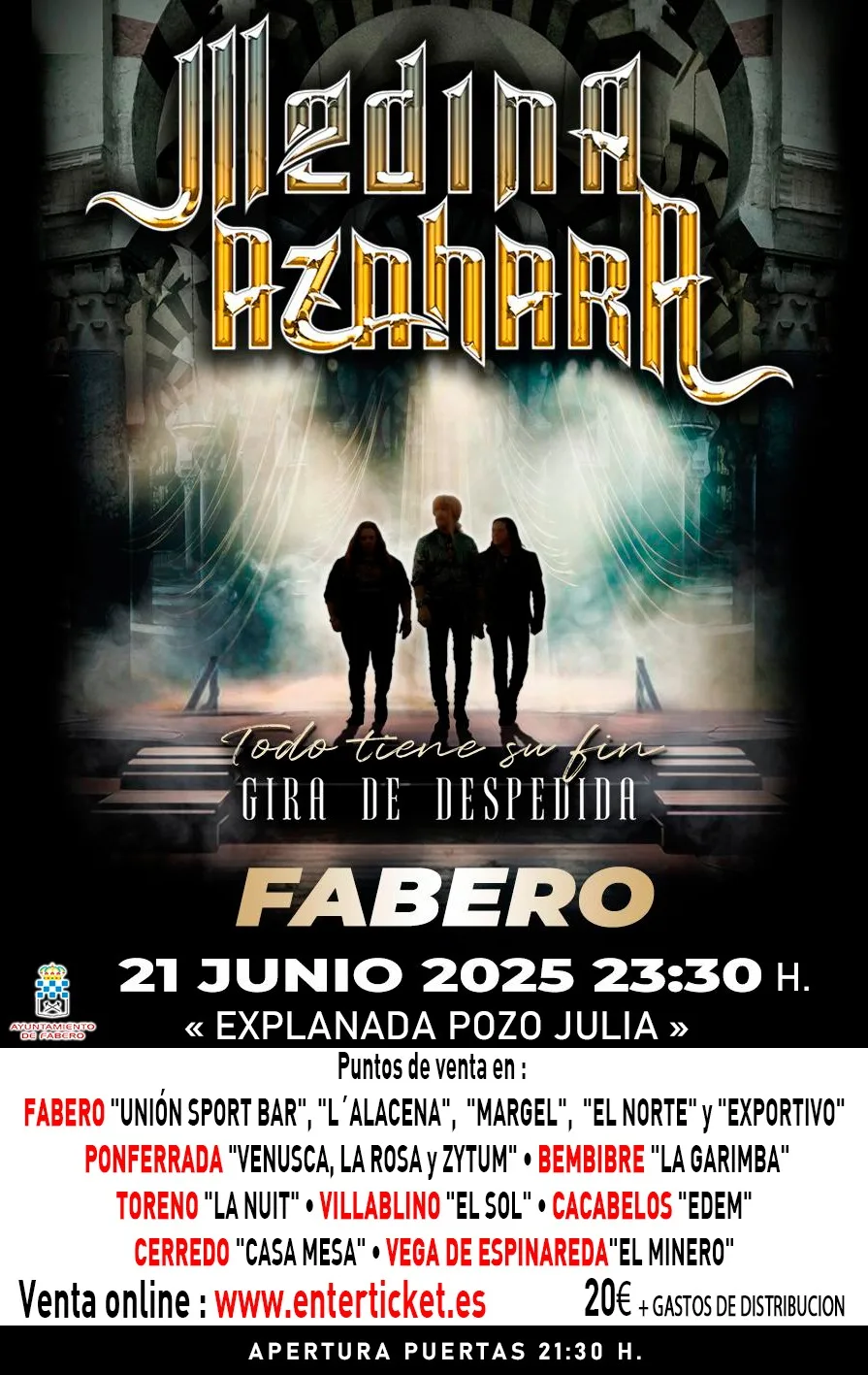Gran expectación en Fabero por el concierto de despedida de Medina Azahara
