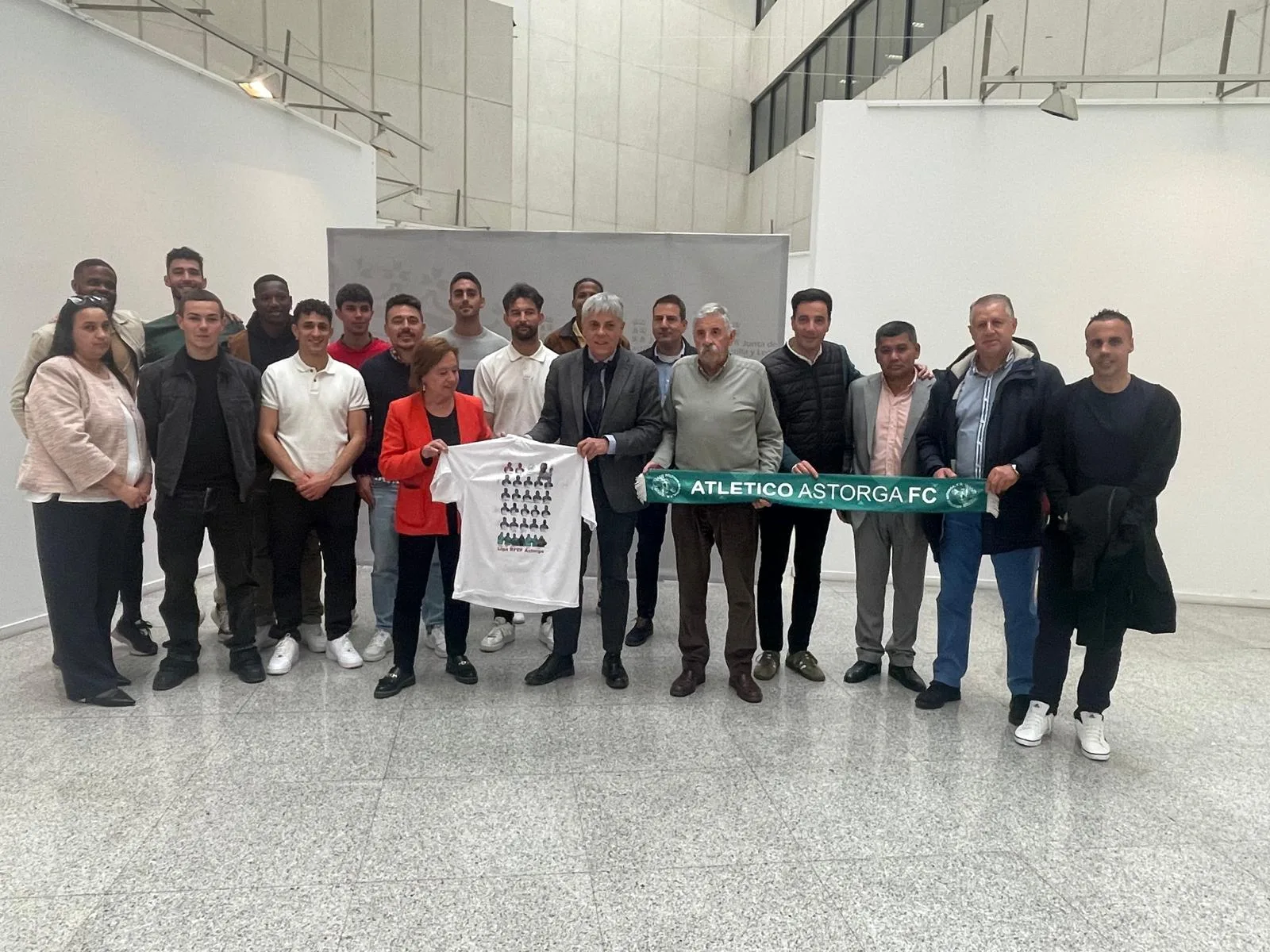 Recepción del Delegado de la Junta al Atlético Astorga