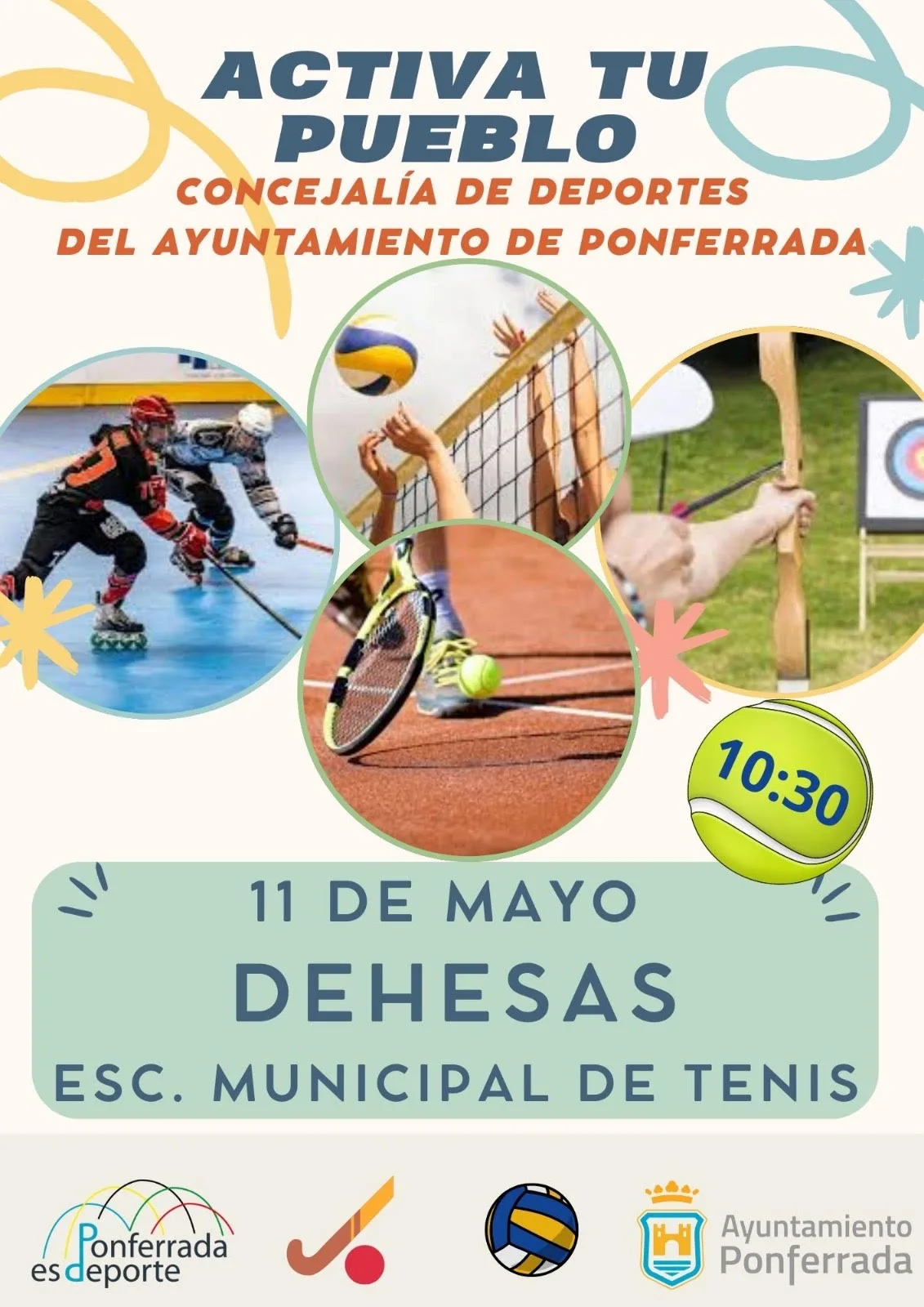 La Concejalía de Deportes de Ponferrada abre el próximo domingo 11 de mayo el programa "Activa Tu Pueblo"