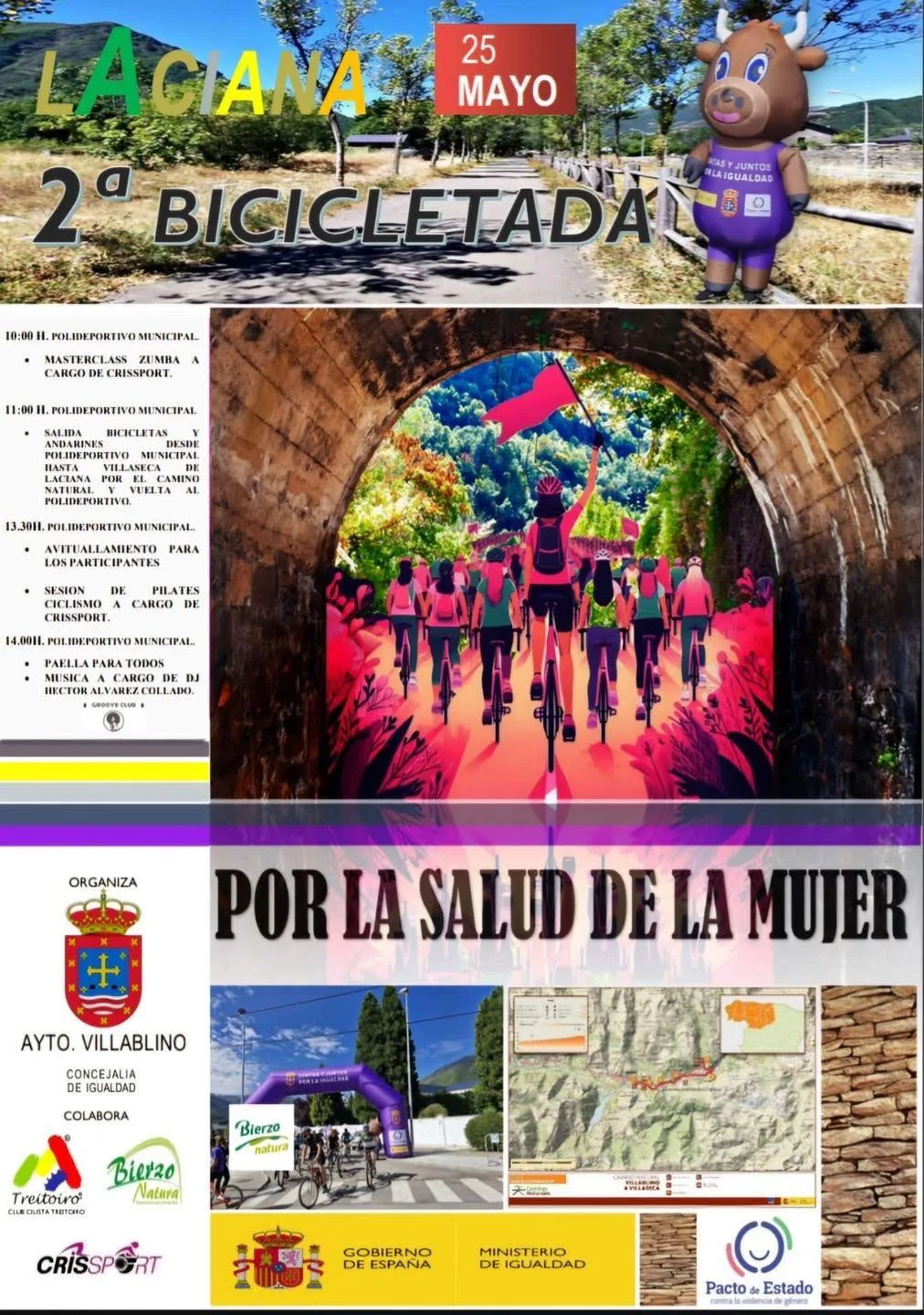 Villablino celebrará una bicicletada por la salud y el bienestar de las mujeres el 25 de mayo