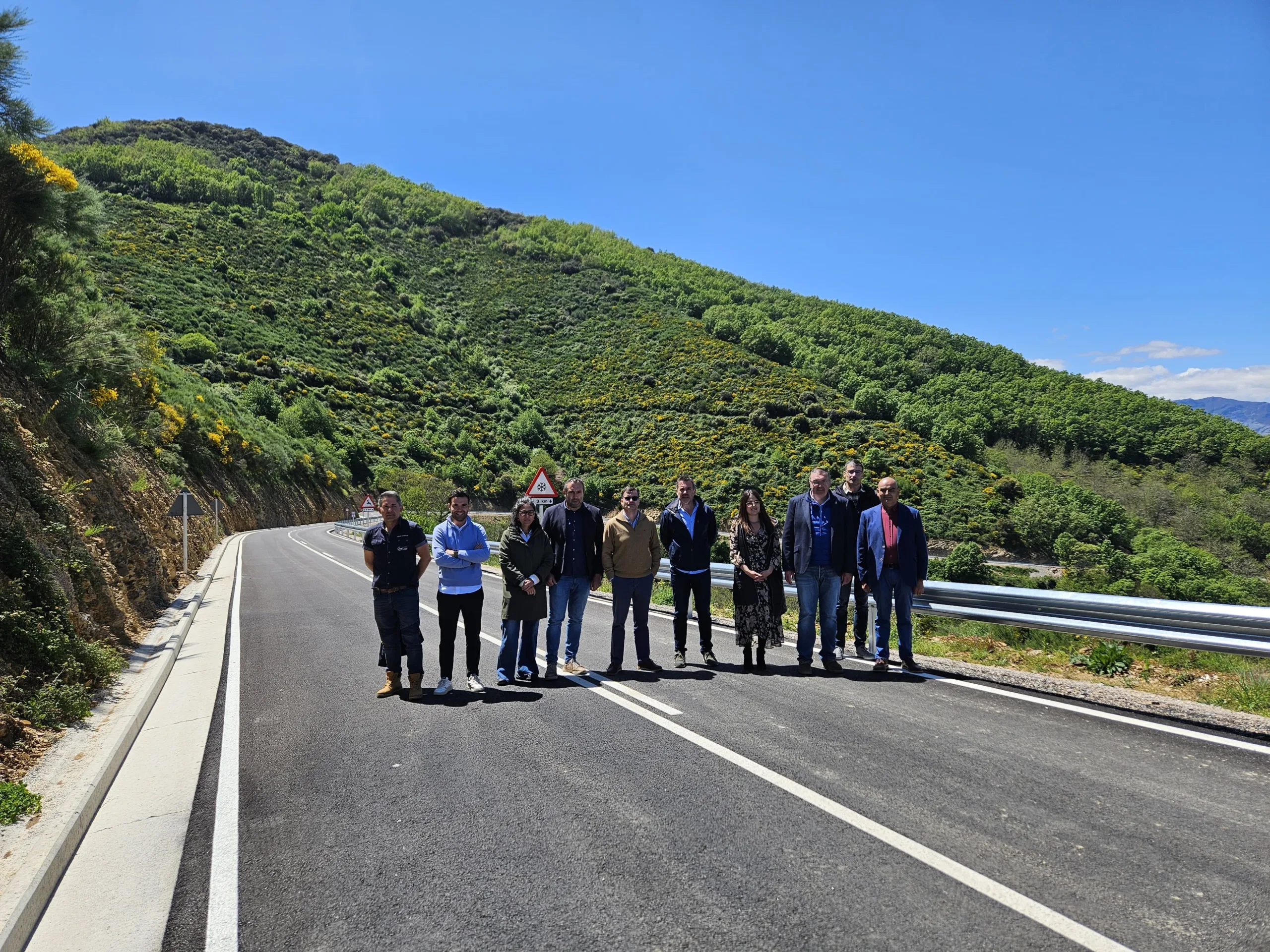 Diputación invierte cerca de 1,5 millones de euros en el arreglo de la carretera de Castropete