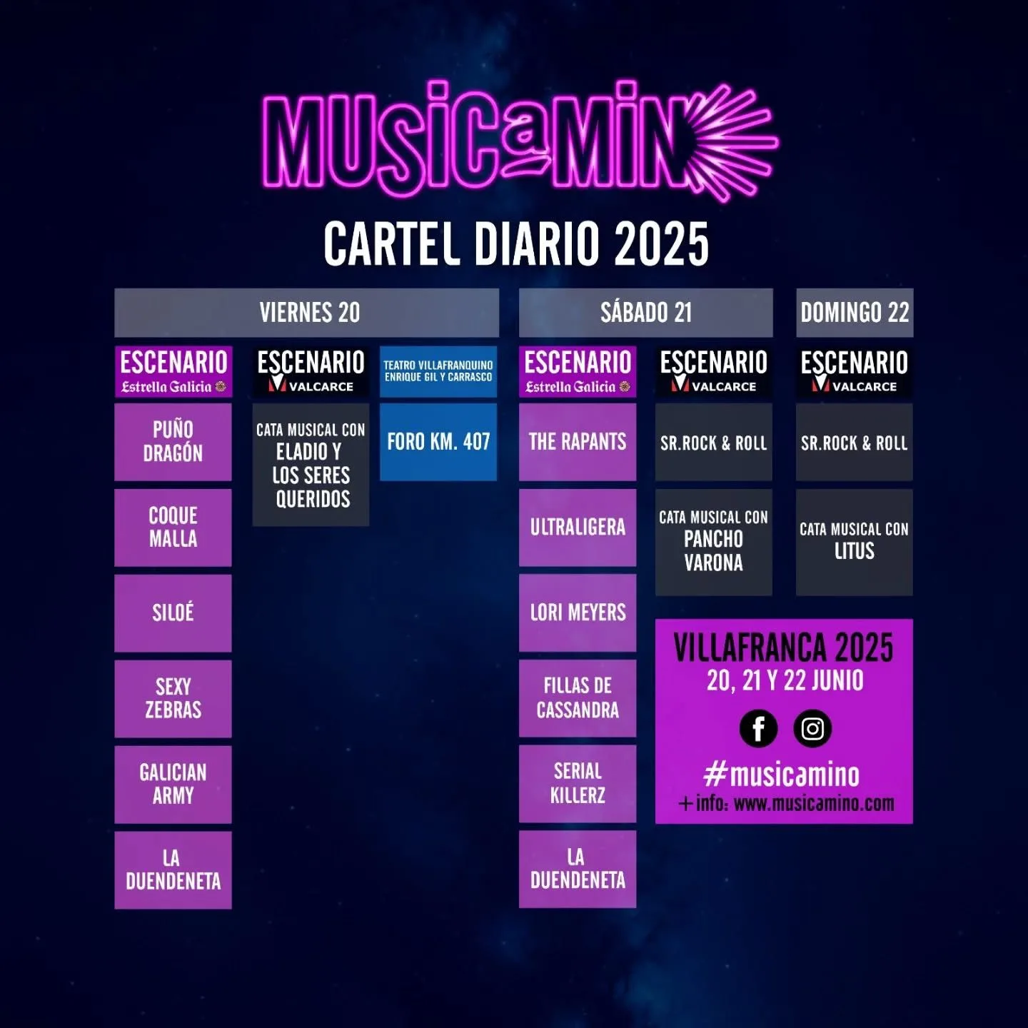 'Musicamino' ya tiene su cartel de actuaciones