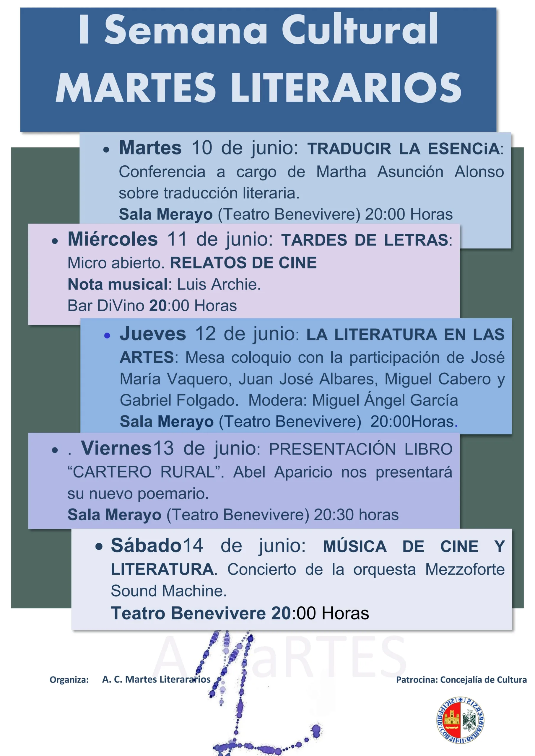 Bembibre acoge la I Semana Cultural 'Martes Literarios'