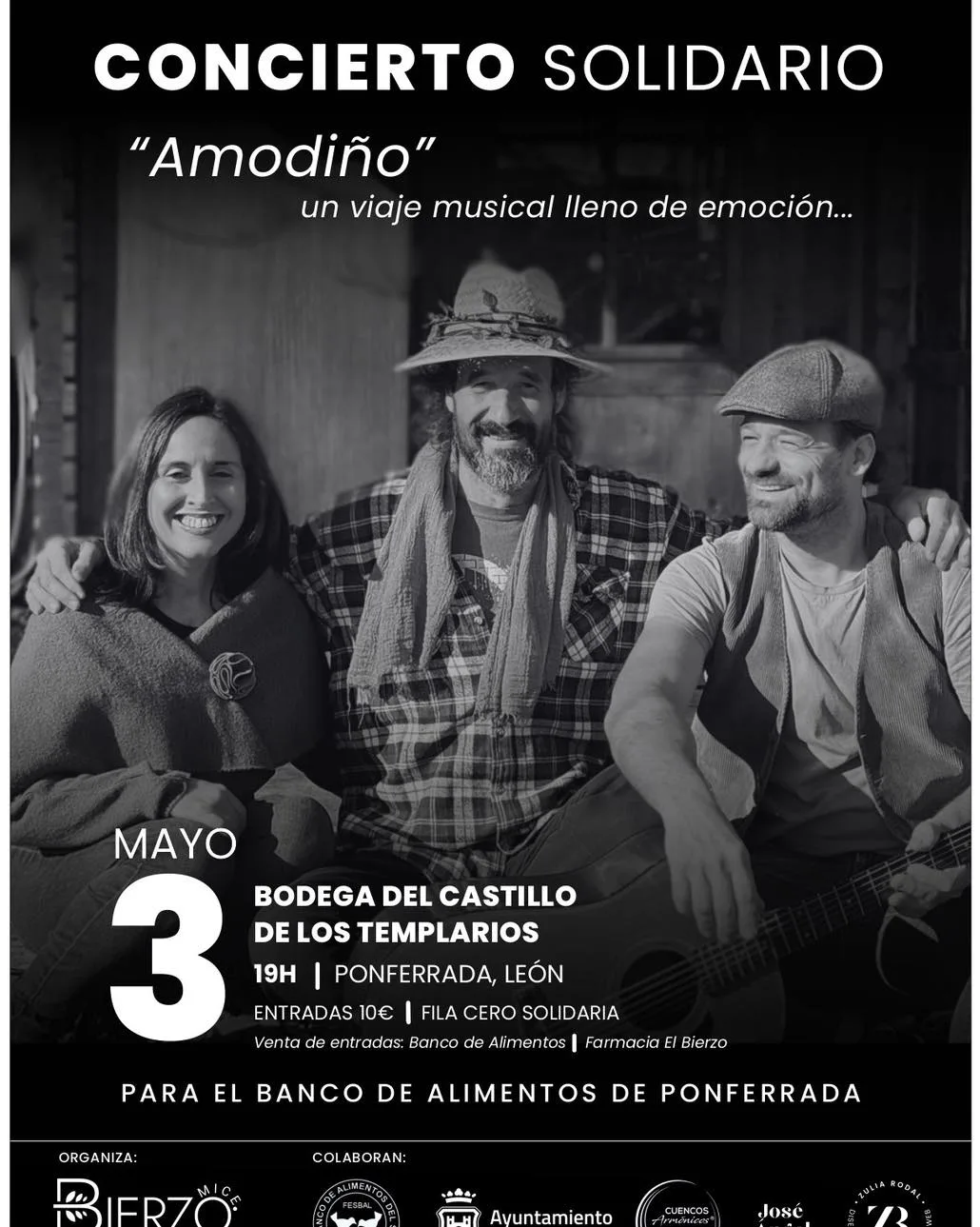 La música solidaria llega a Ponferrada con el concierto “Amodiño” en la Bodega del Castillo
