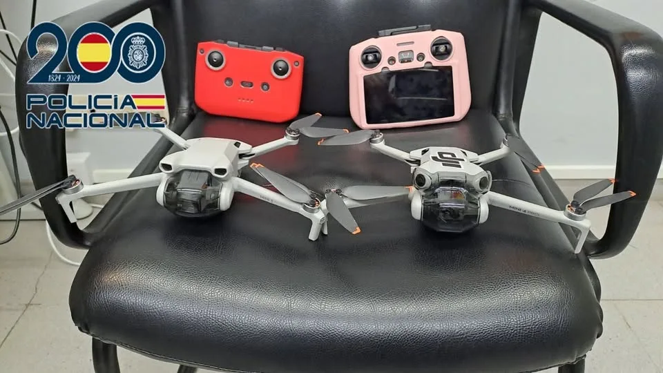 Intervienen dos drones no autorizados que sobrevolaban El Toralín durante el derbi
