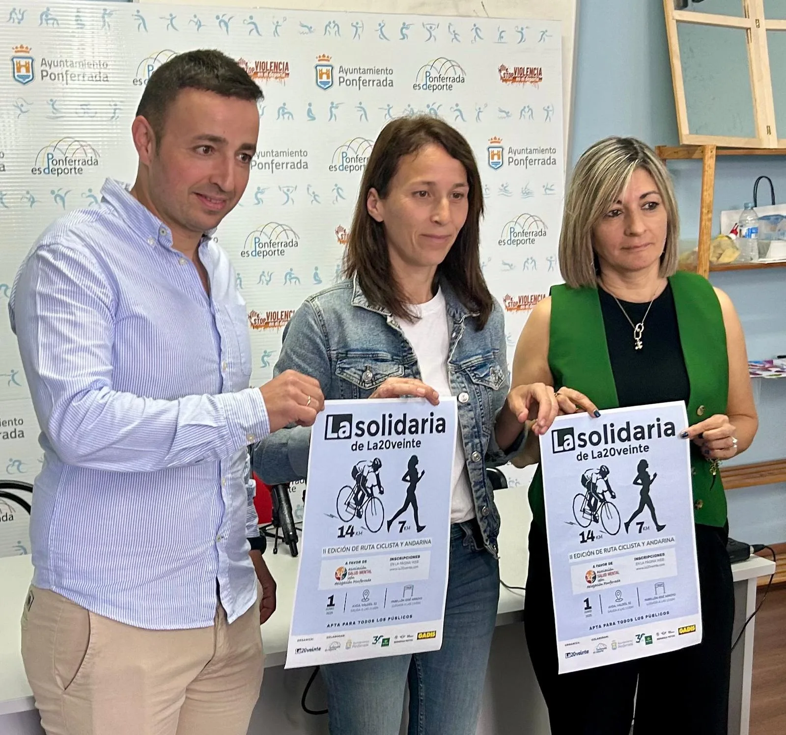 Ponferrada acoge la II Ruta Ciclista y Andarines a favor de la salud mental