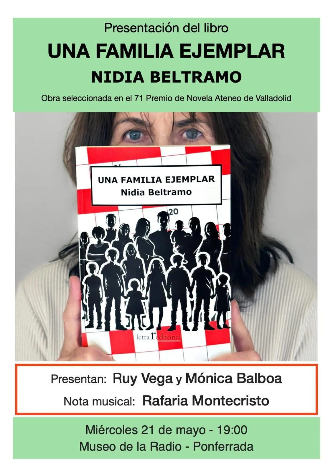 Nidia Beltramo presenta el libro "Una familia ejemplar"