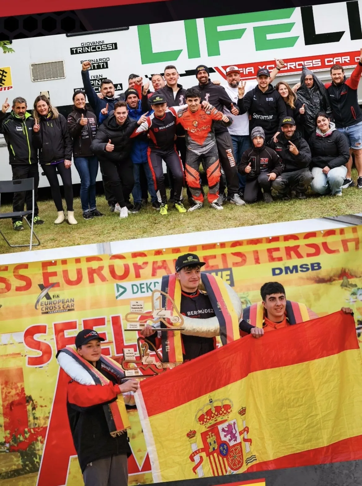 Victoria para Iago Rodríguez y Motorsport Ibérica en el Europeo de CarCross JR 2025