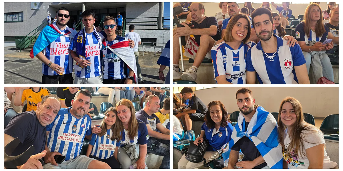 [FOTOS] La Afición de la Ponfe en el Lydia Valentín de Ponferrada siguiendo el Sestao River-Deportiva