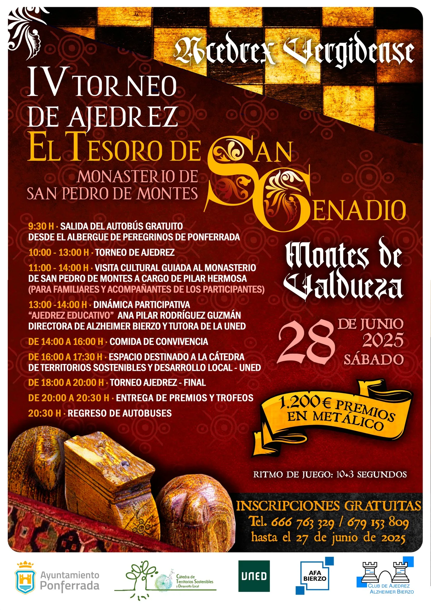 El ajedrez regresa al corazón del Bierzo con el IV Torneo “El Tesoro de San Genadio”