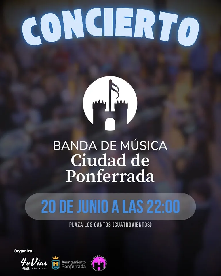 Concierto al aire libre de la Banda de Música Ciudad de Ponferrada