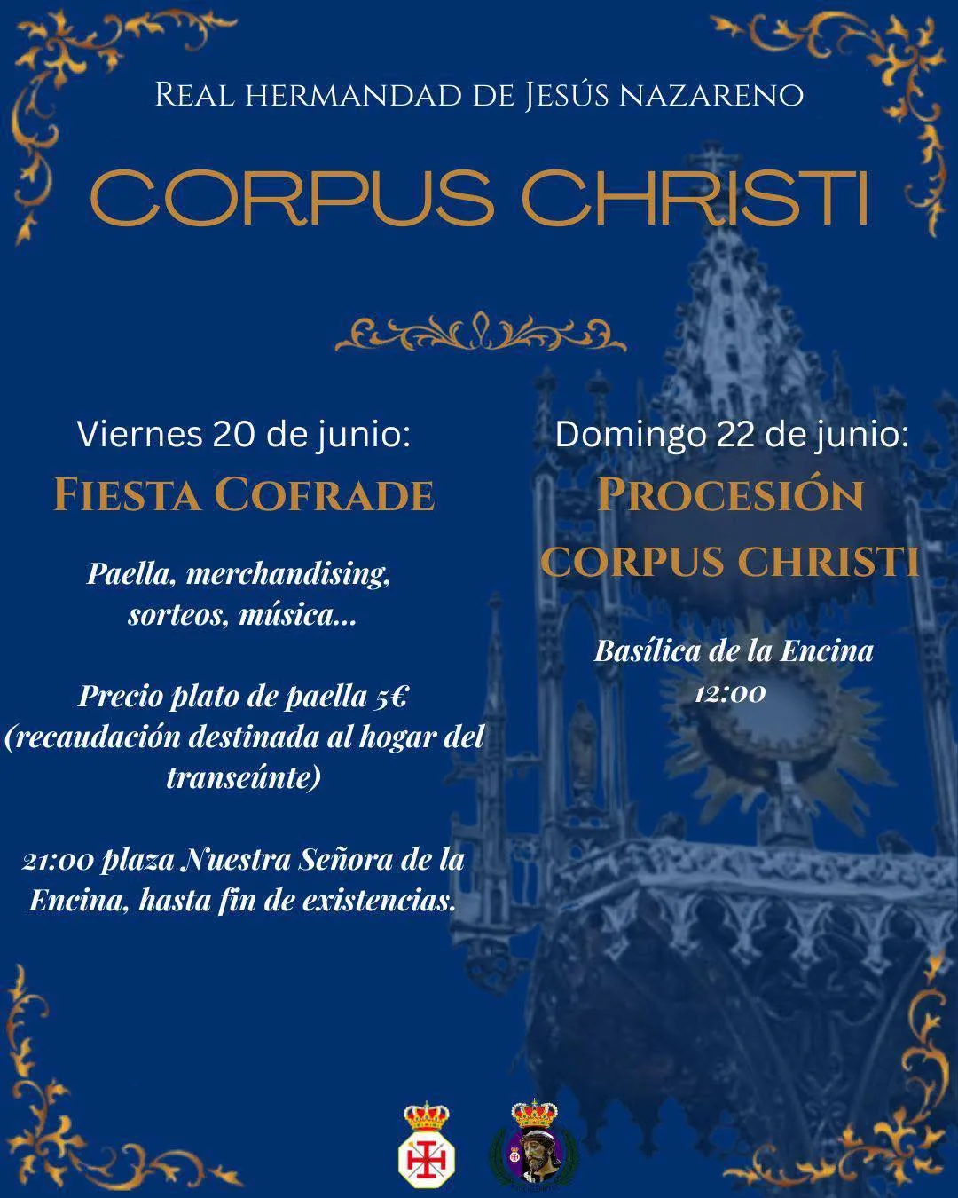 La Real Hermandad de Jesús Nazareno celebra el Corpus Christi