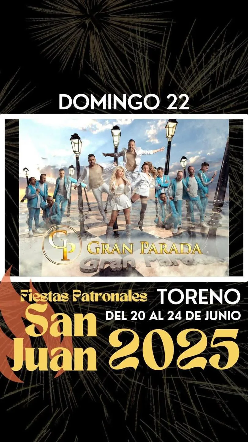 La orquesta Gran Parada animará las fiestas de San Juan en Toreno