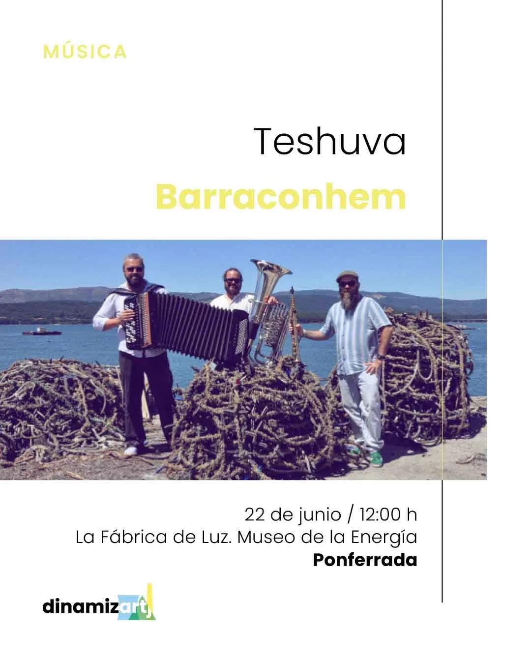 Dinamiz-ARTj aterriza este fin de semana en La Fábrica de Luz. Museo de la Energía  con motivo del Día de la Música