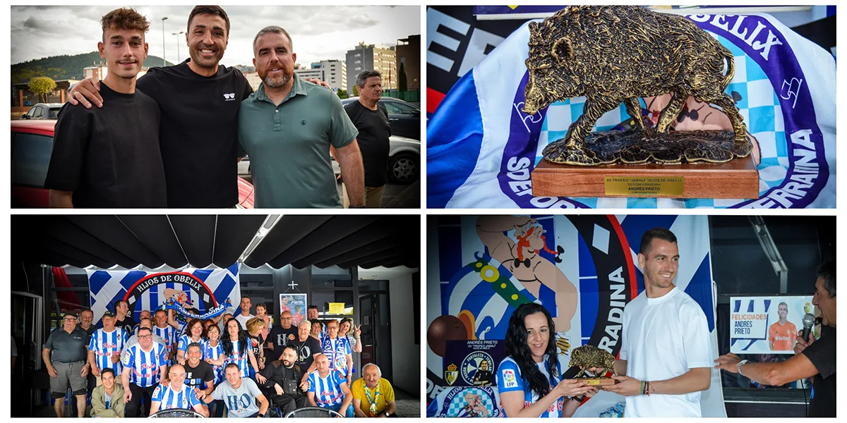 FOTOS | La Peña Hijos de Obélix entrega su 'XV Trofeo Jabalí' a Andrés Prieto: “Es un verdadero honor recibirlo. Me siento muy querido en Ponferrada”
