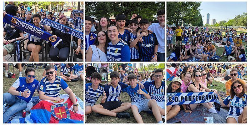 FOTOS | La afición de la Ponferradina se deja el alma en Fernando Miranda, La Rosaleda y Zona Alta para alentar el sueño del ascenso