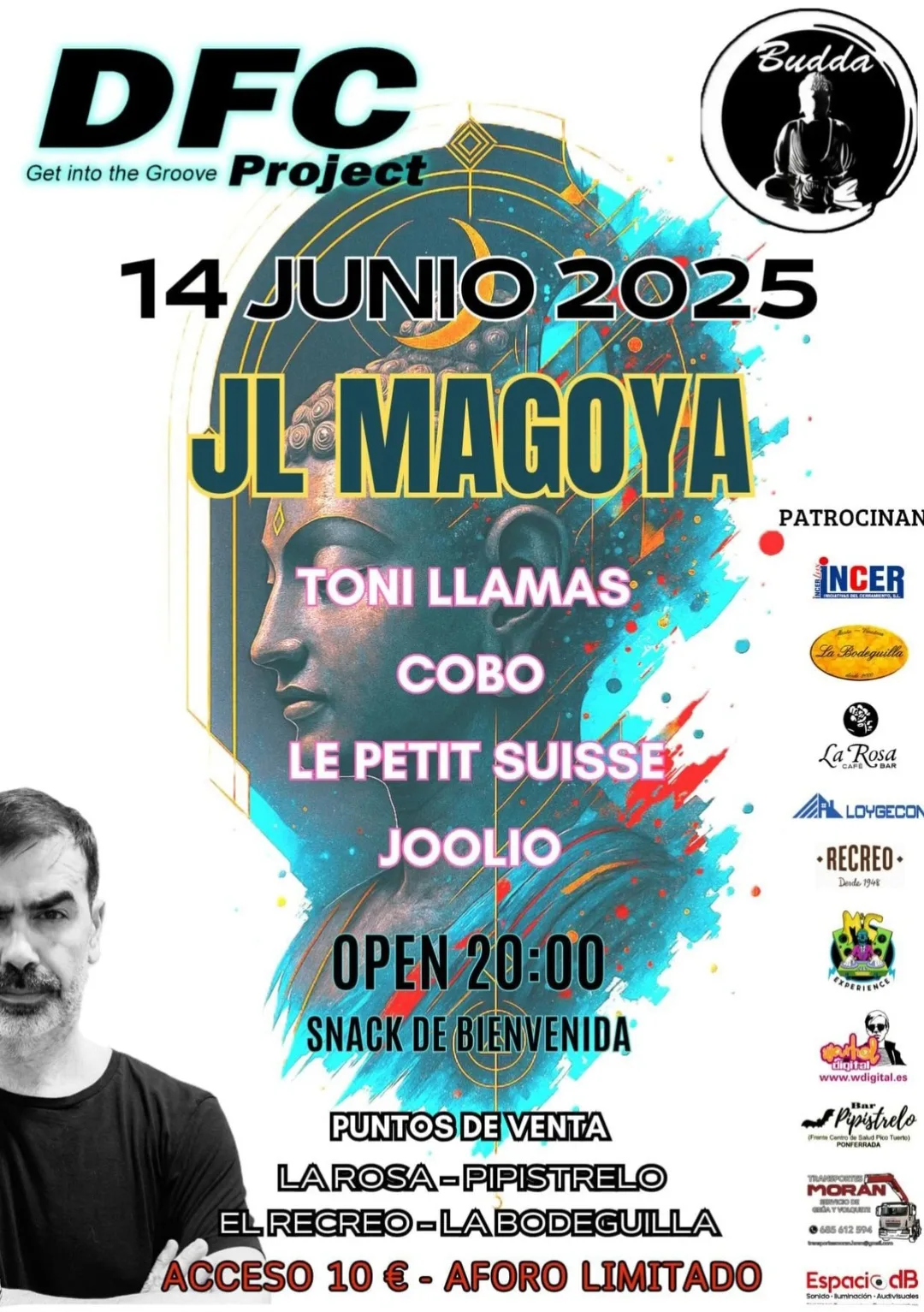 JL Magoya encabeza una nueva noche de DFC Project en la Sala Budda de Ponferrada