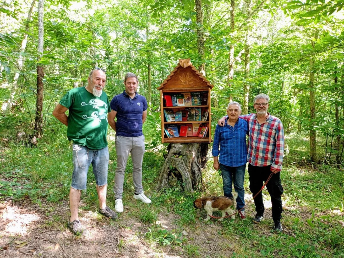 El Soto de Villar de los Barrios estrena una biblioteca al aire libre y una zona recreativa infantil