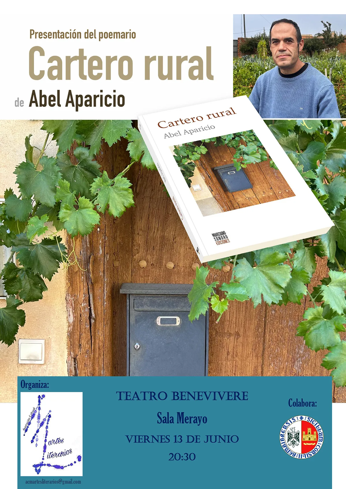 Abel Aparicio presenta en Bembibre su nuevo poemario "Cartero Rural"