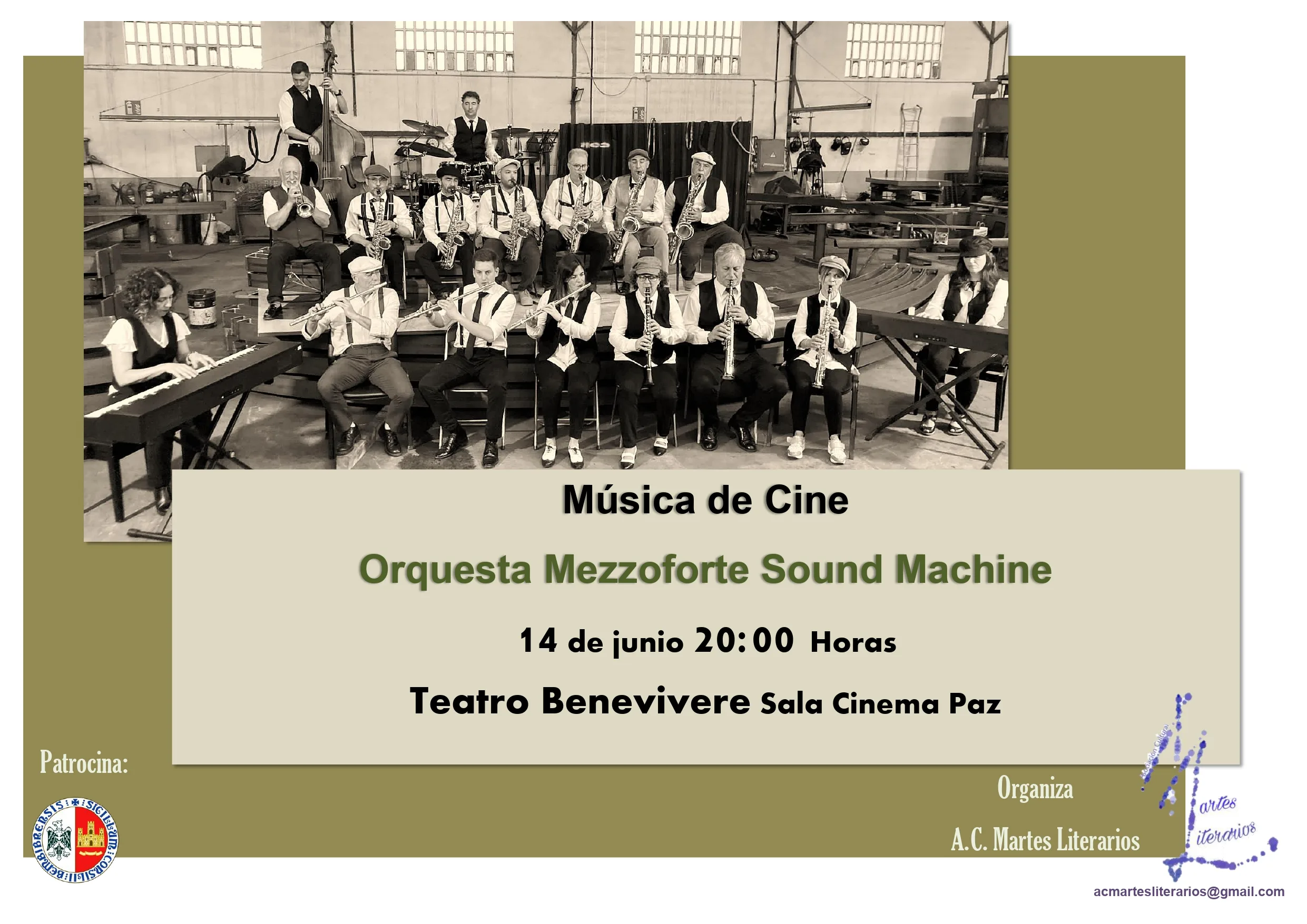 La Semana Cultural de Martes Literarios finaliza con un Concierto de la orquesta Mezzoforte
