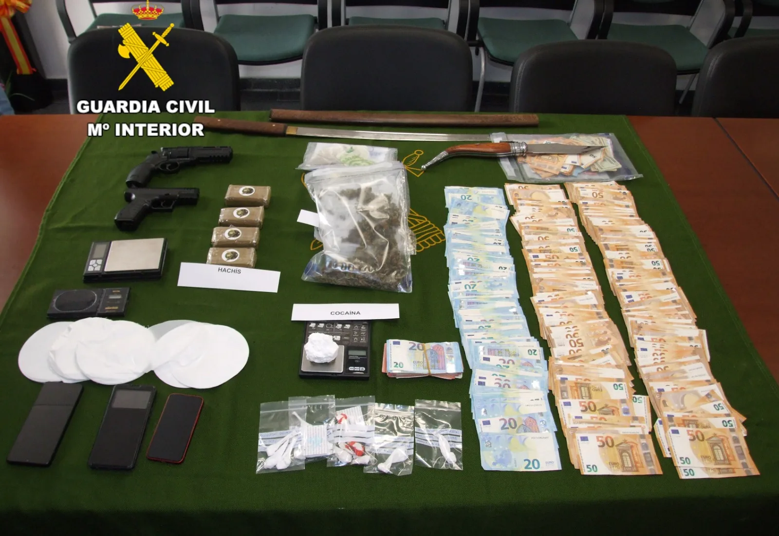 La Operación MITTENS destapa una red de venta de cocaína en la comarca tras el esclarecimiento de la brutal agresión a una empleada de una gasolinera en Parandones