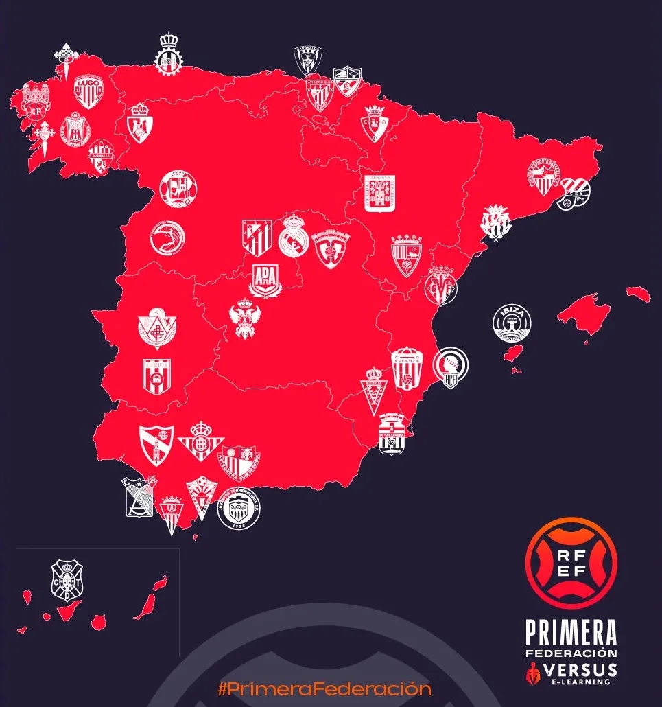 1 de julio: 40 equipos serán emparejados en los dos grupos de Primera RFEF para la temporada 2025/26 en un sorteo simultáneo de las principales competiciones