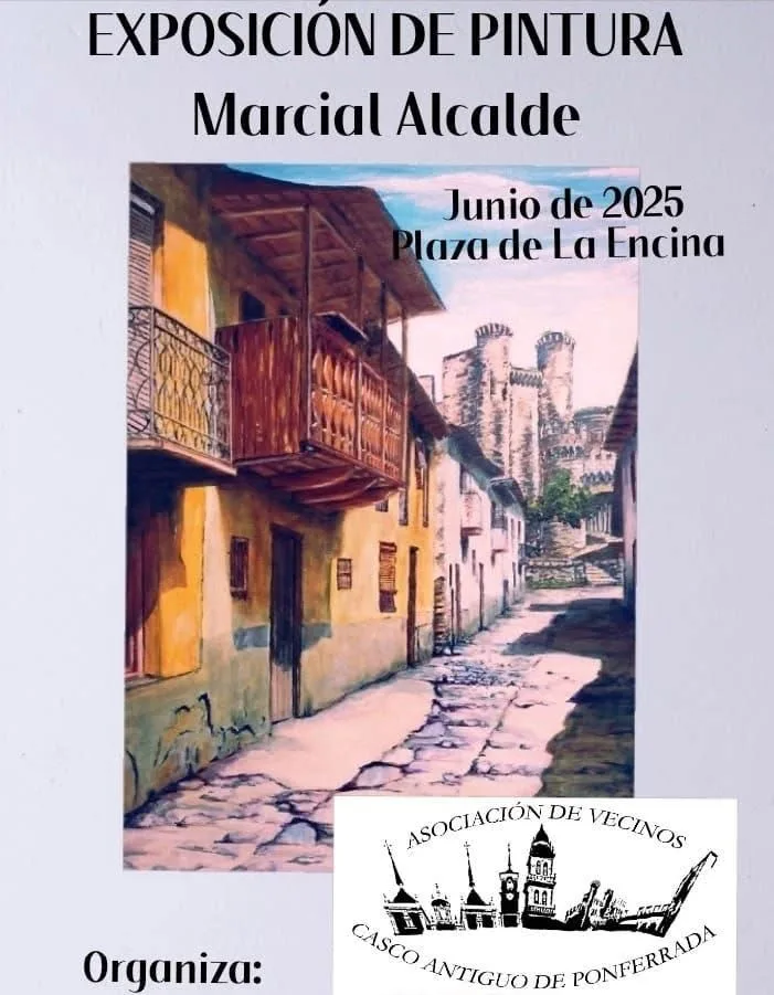 Marcial Alcalde expone su obra en el corazón de Ponferrada