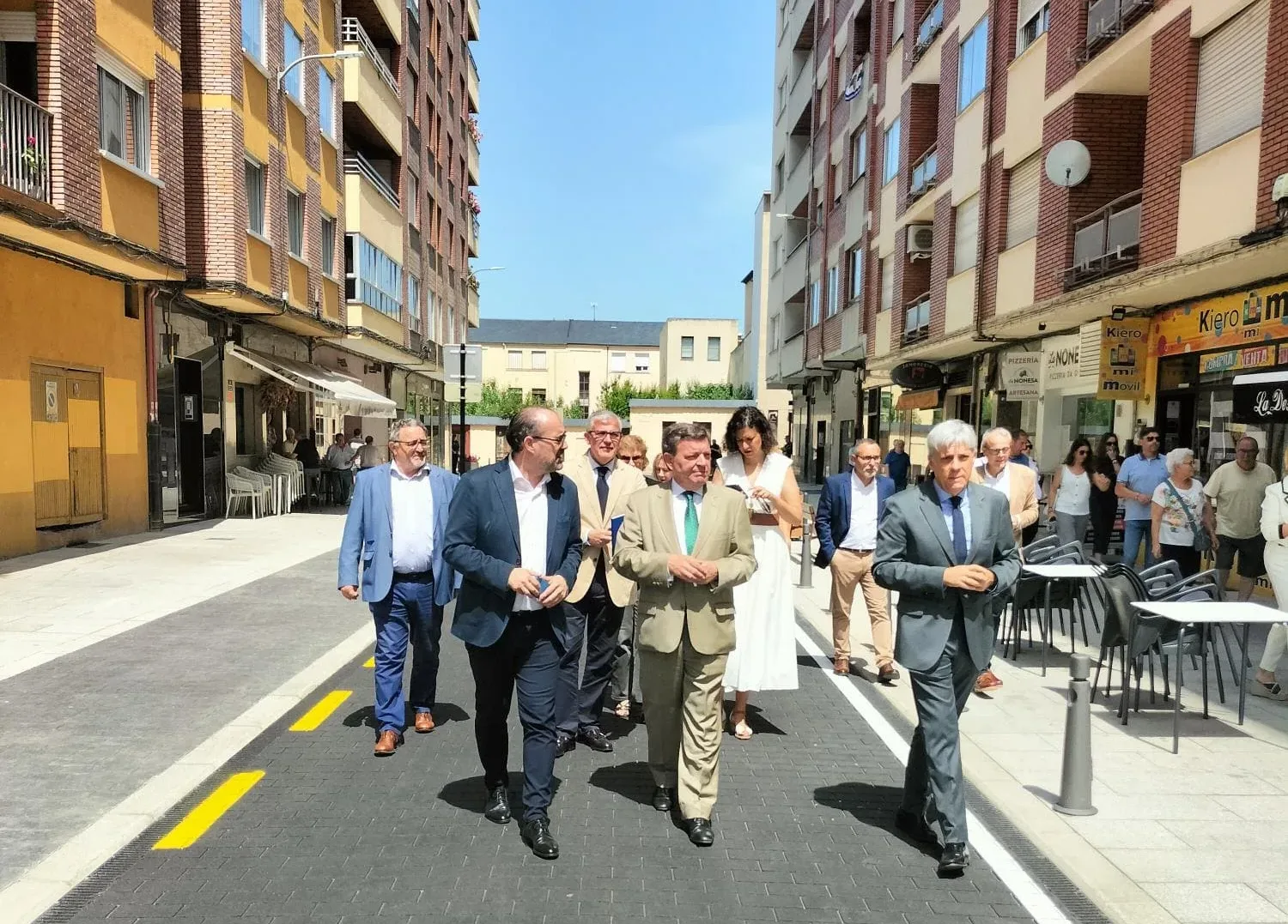 Gago y Morala inaguran las obras de rehabilitación en la Calle Ancha y Obispo Osmundo tras una inversión de casi 368.000 euros