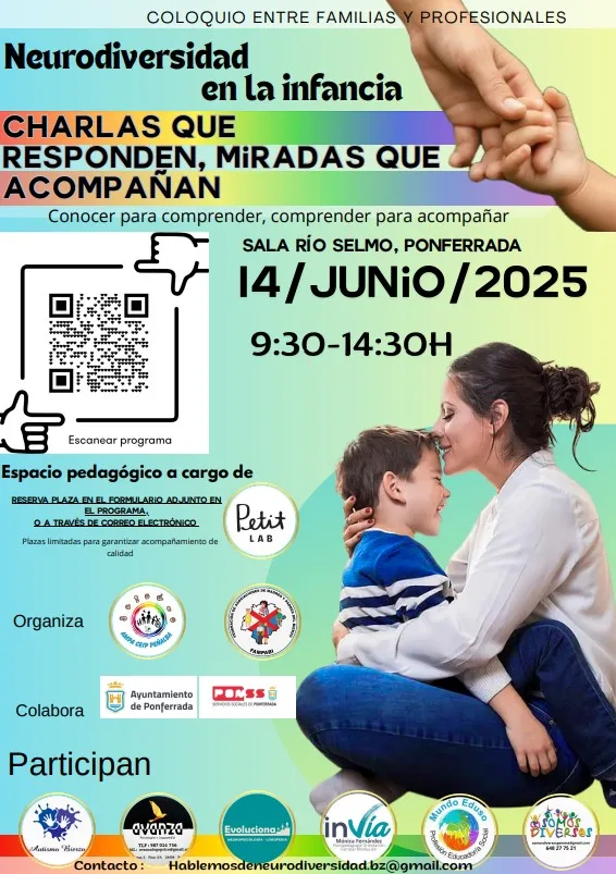 Neurodiversidad en la infancia: Jornada en Ponferrada para concienciar a las familias afectadas y a la ciudadanía en general