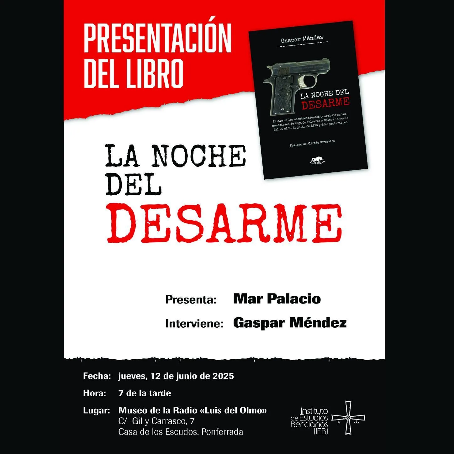 Presentación del libro "La noche del desarme"