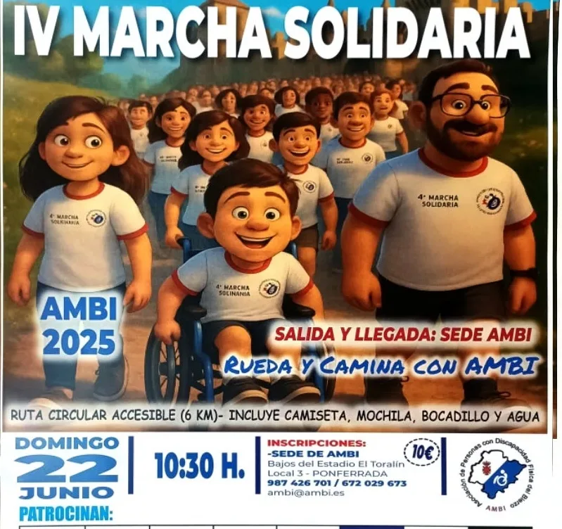AMBI organiza su IV Marcha Solidaria en Ponferrada para apoyar a personas con discapacidad