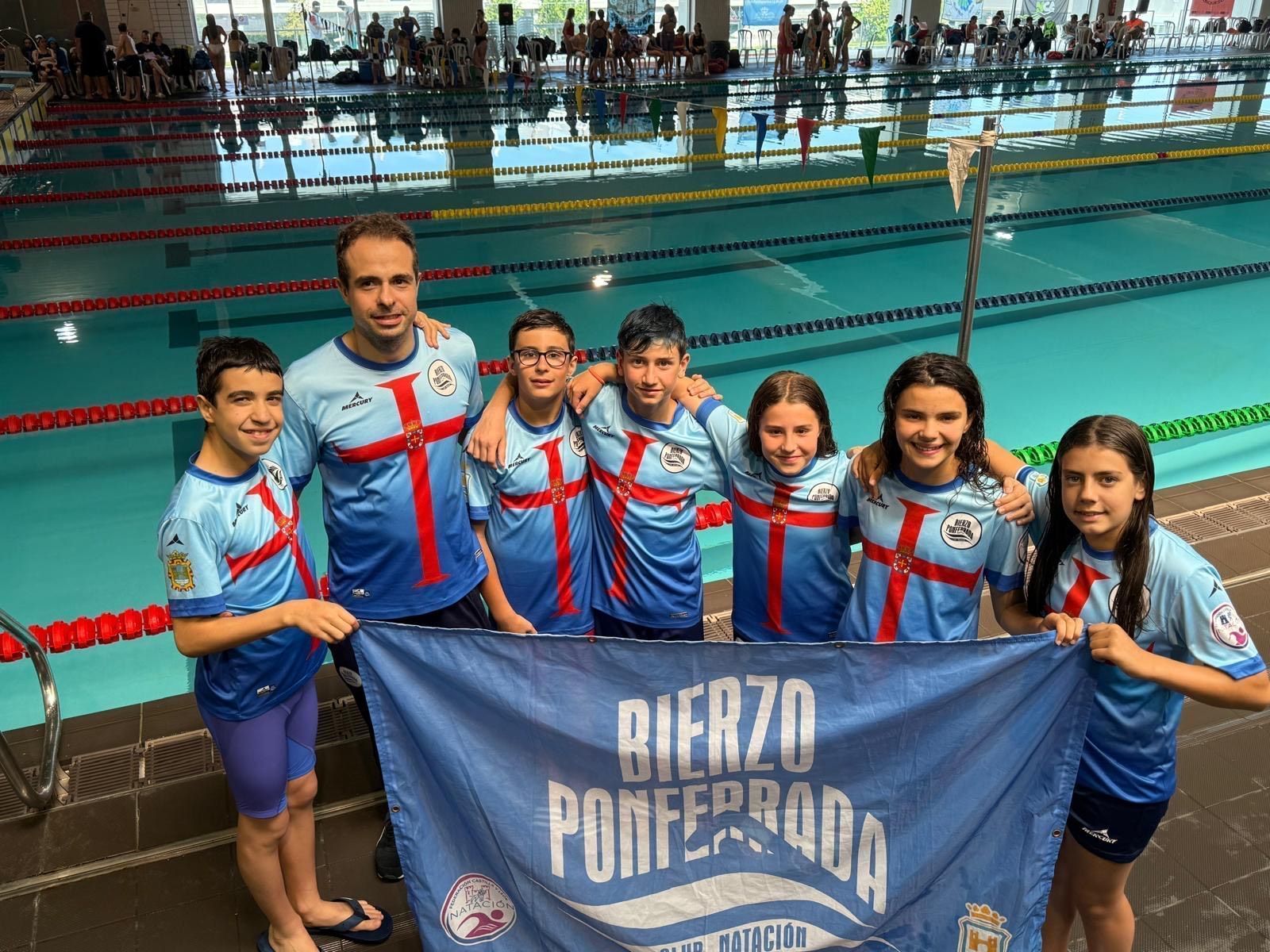 Gran actuación del Club Natación Bierzo Ponferrada en el IX campeonato de Castilla y León alevín de verano
