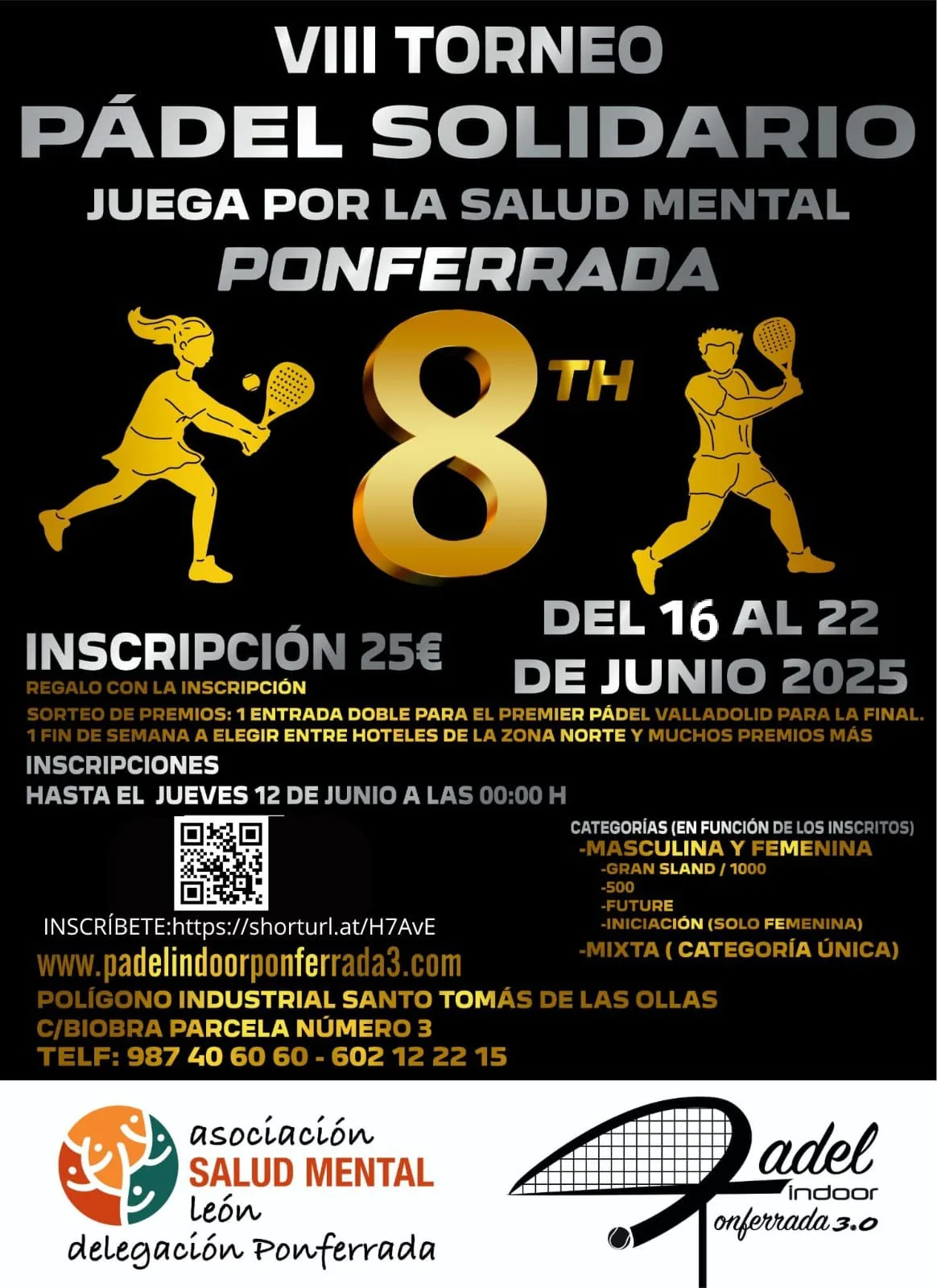VIII Torneo de Pádel Solidario “Juega por la Salud Mental”