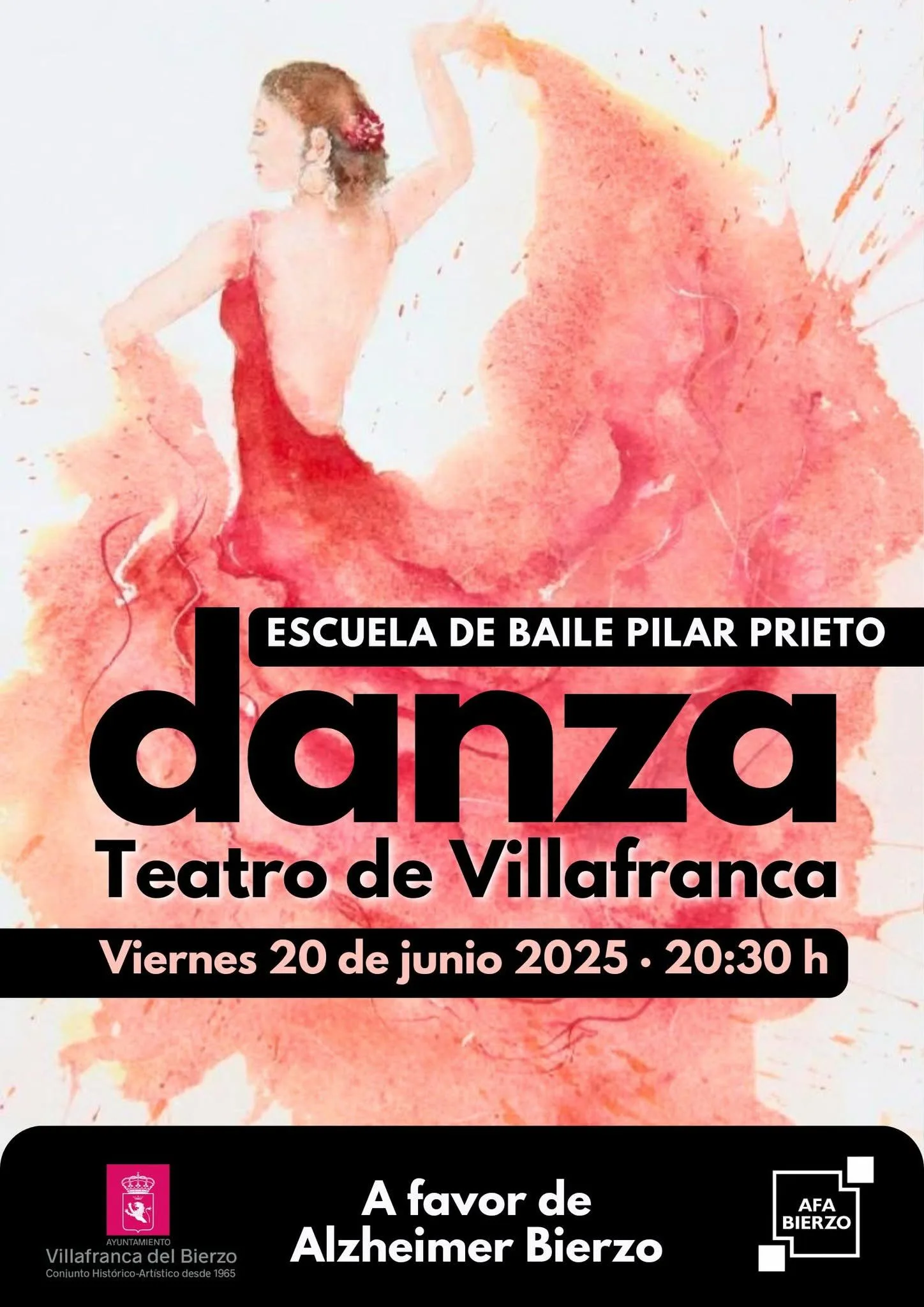 Festival benéfico de la escuela de baile de Pilar Prieto a favor de AFA Bierzo