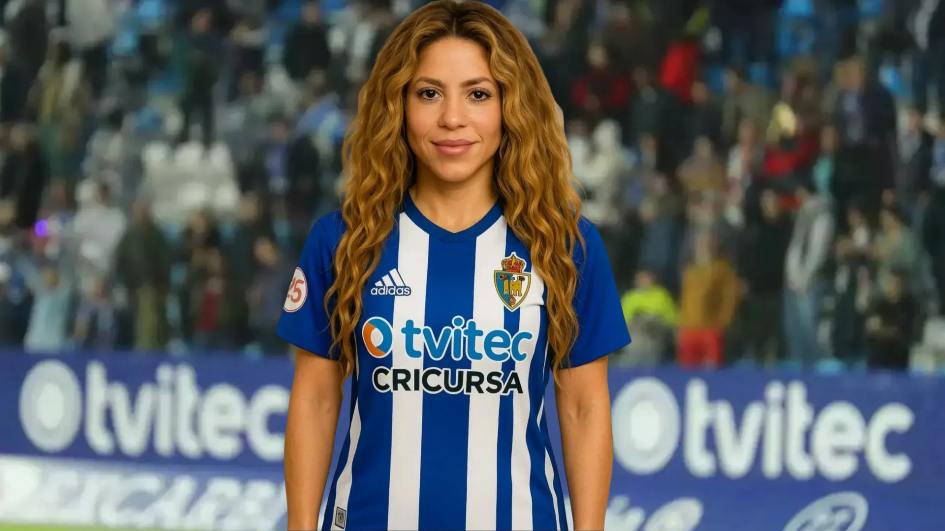 IA: Shakira "aparece" en Ponferrada vestida de blanquiazul
