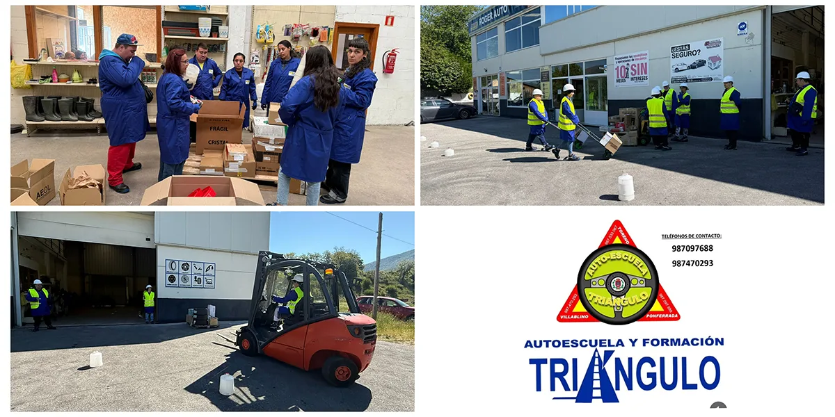 Autoescuela Triángulo imparte en Rioscuro el curso de “Actividades Auxiliares de Almacén”, con prácticas en empresas y certificado de profesionalidad
