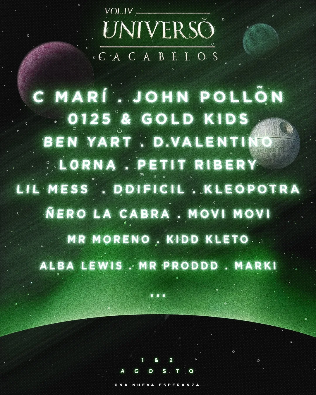 UNIVERSÕ VOL IV anuncia su cartel