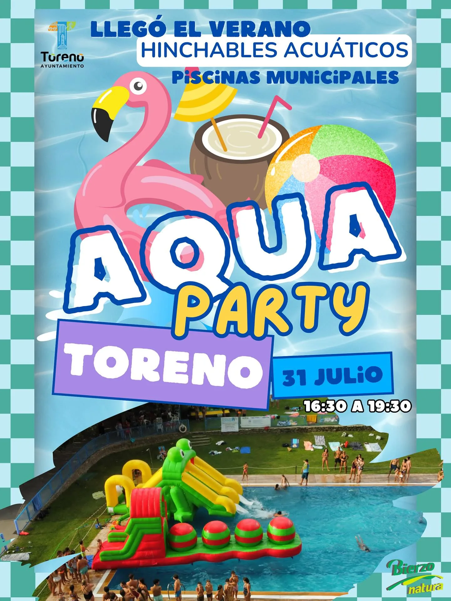 Toreno celebra una divertida Aquaparty en sus piscinas municipales