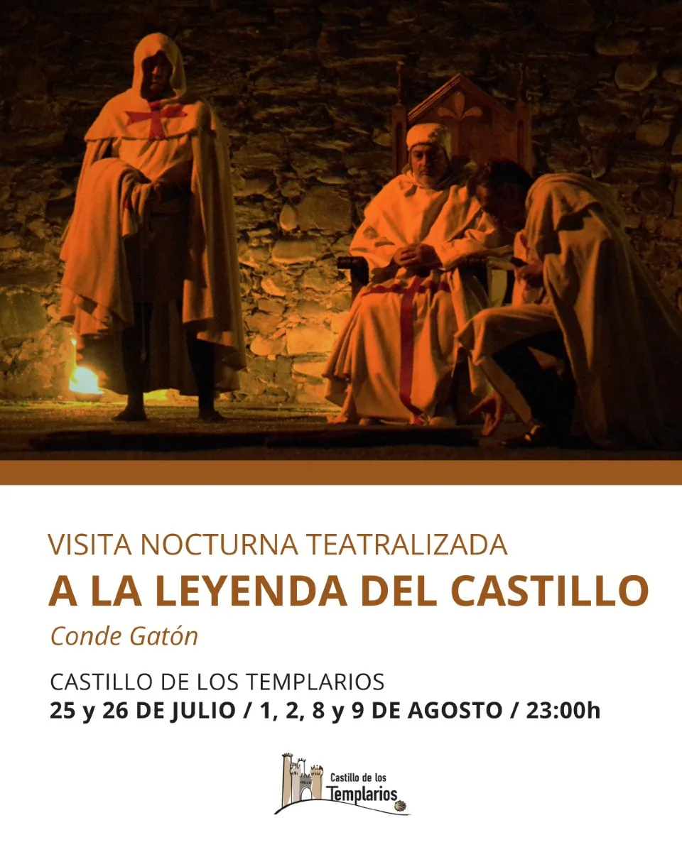 El Castillo de los Templarios revive la leyenda de El Señor de Bembibre con visitas teatralizadas nocturnas