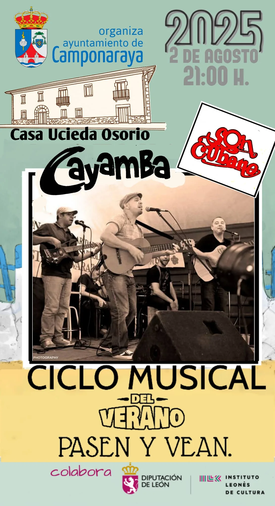 Cayamba pondrá ritmo al Ciclo Musical de Verano en Camponaraya