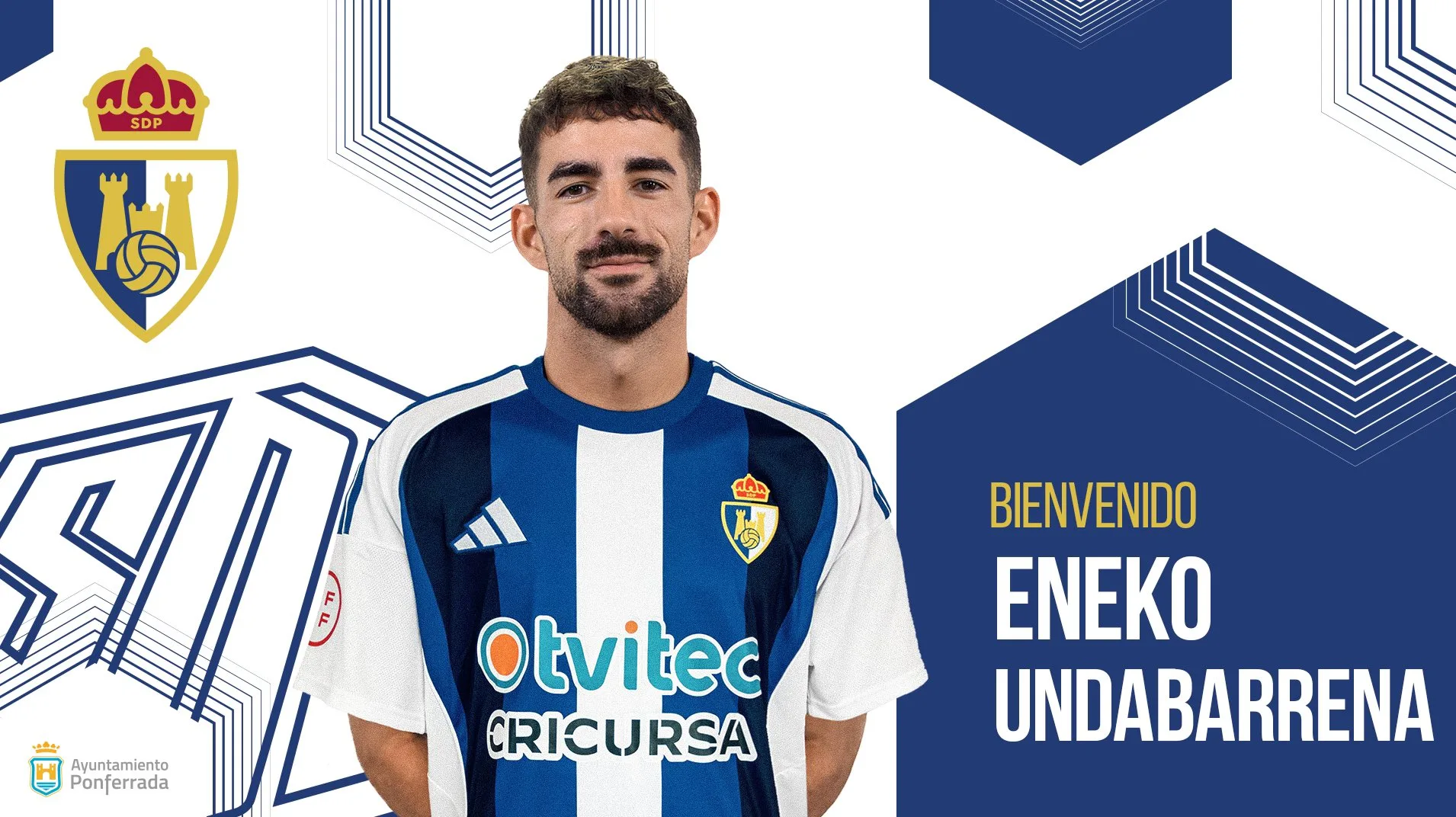 El centrocampista Eneko Undabarrena se une a la SD Ponferradina