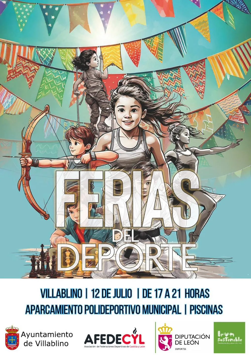 Villablino acoge el 12 de julio la Feria del Deporte para los más pequeños