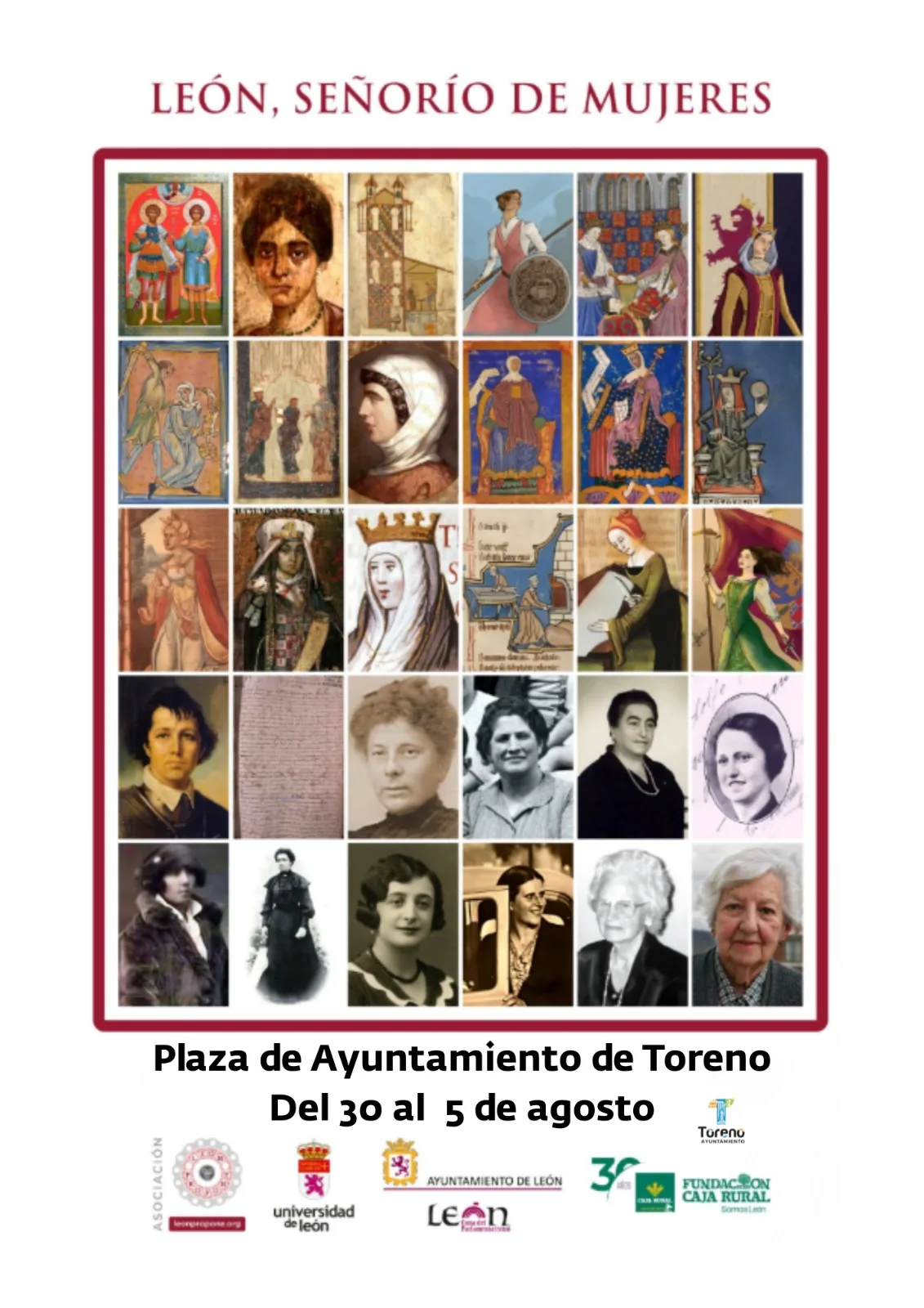Toreno acoge la exposición "León, Señorío de Mujeres", un homenaje a las leonesas que hicieron historia