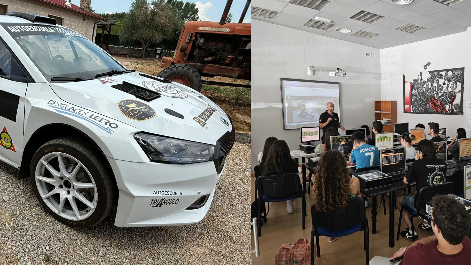 Autoescuela Triángulo: de la clase teórica al tramo cronometrado, se suma a la Subida a Riego de Ambrós con un Skoda Fabia N5