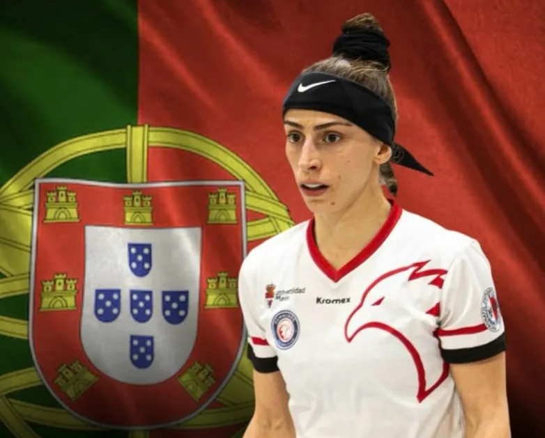 La jugadora del Bembibre HC Bea Várzeas participa con Portugal en el Europeo