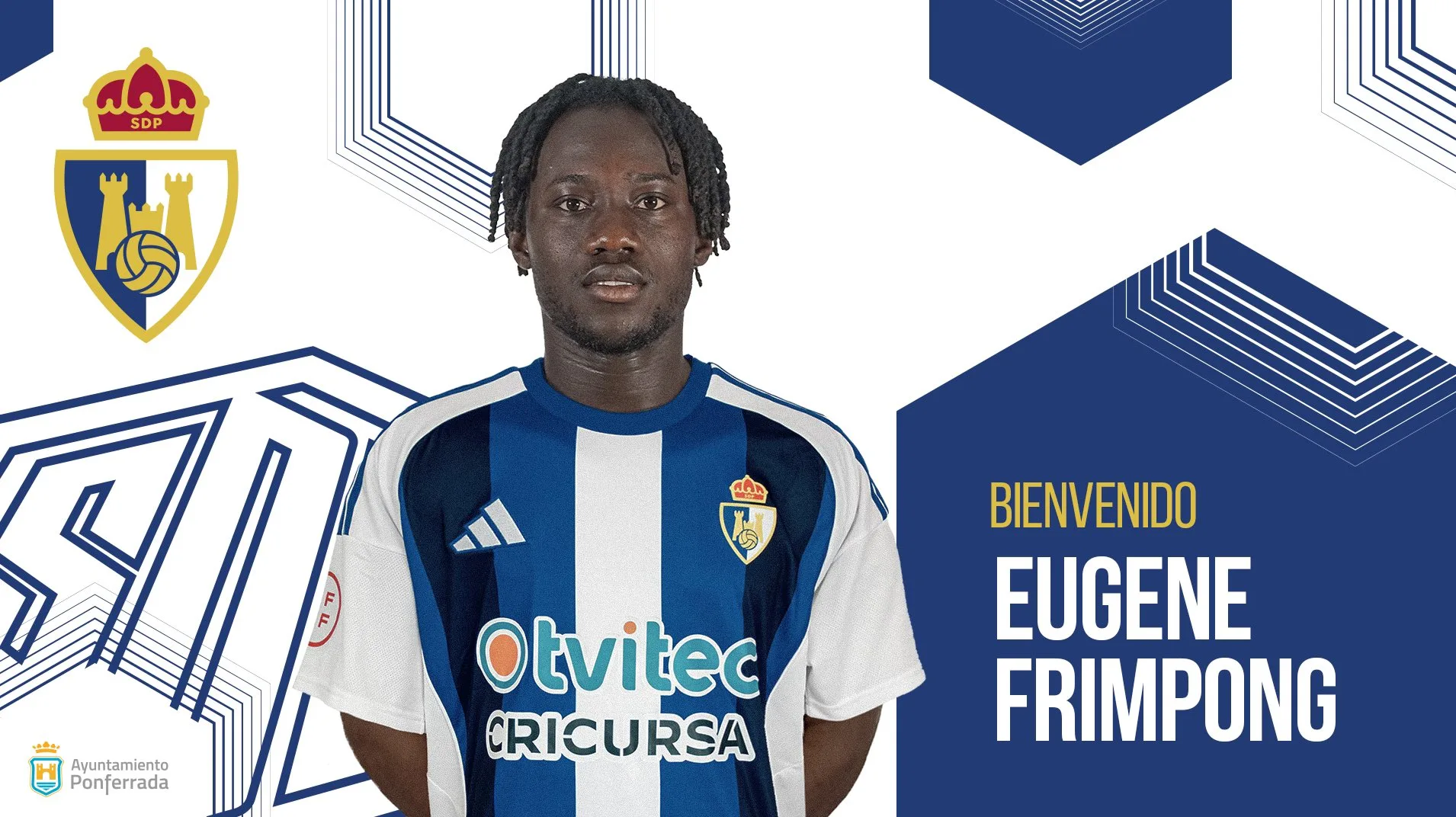 La SD Ponferradina incorpora al centrocampista sub-23 Eugene Frimpong, procedente del Zamora CF